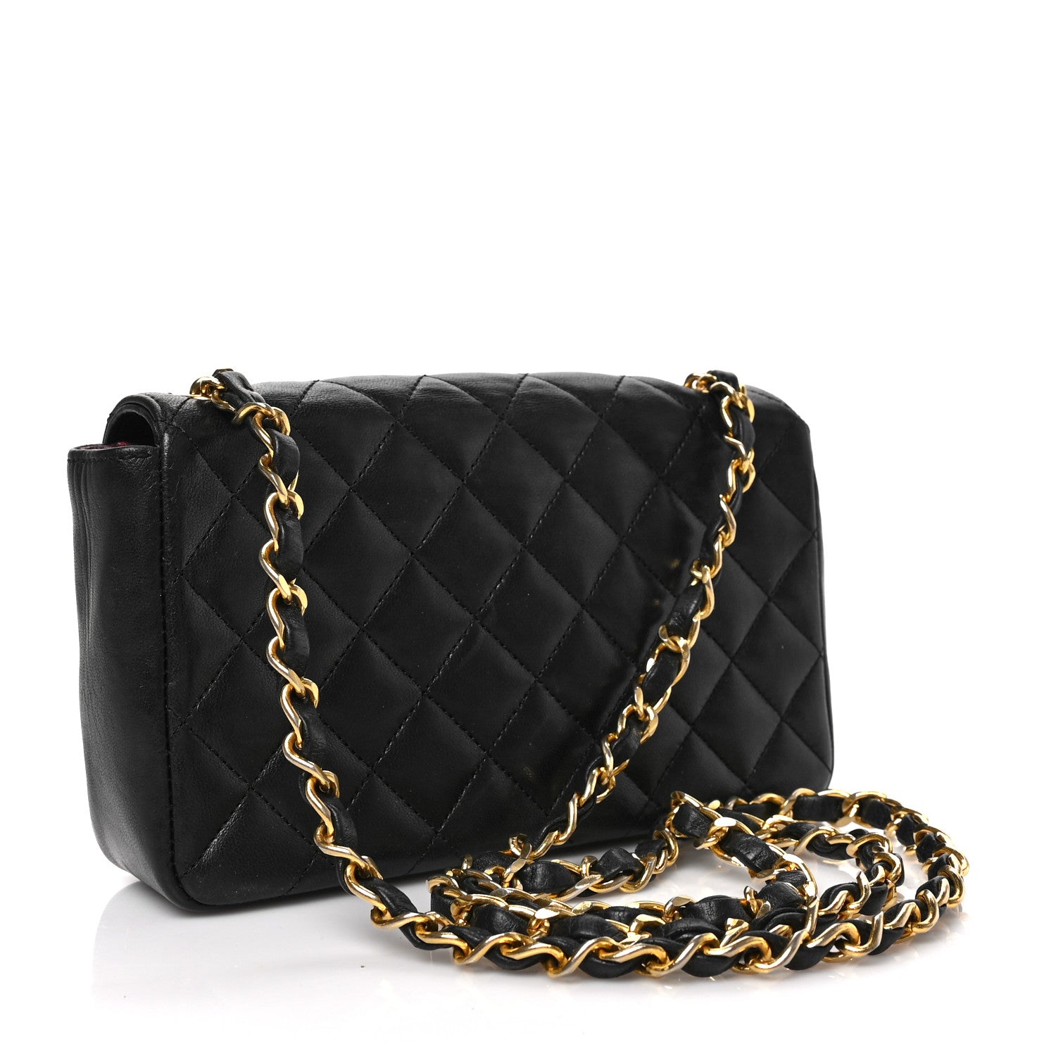 Chanel Lambskin Quilted Mini Rectangular Flap Black 3 of 11