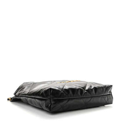 Chanel Shiny Calfskin Quilted Small Chanel 22 Black 5 of 11