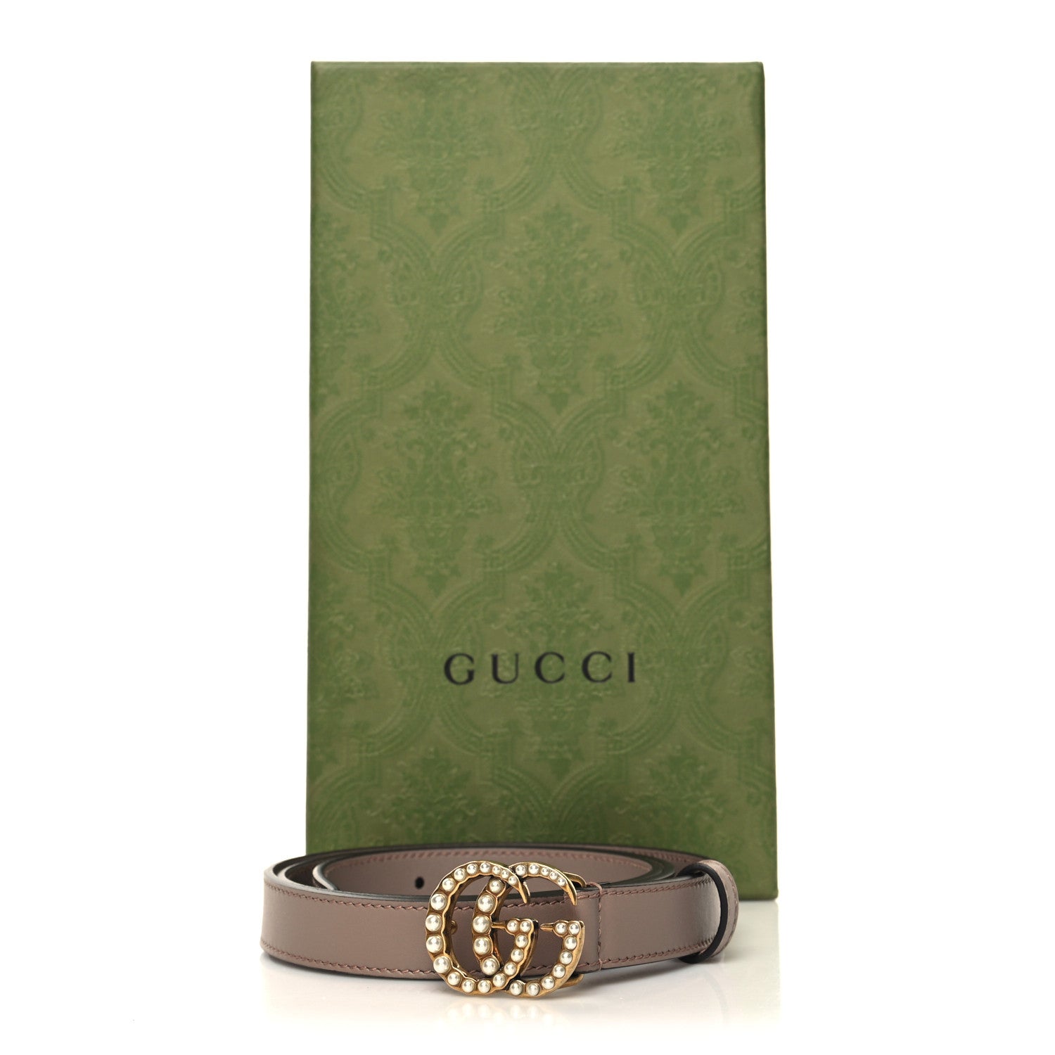Gucci Calfskin Pearl Double G 20mm Belt 90 36 Porcelain Rose 5 of 5