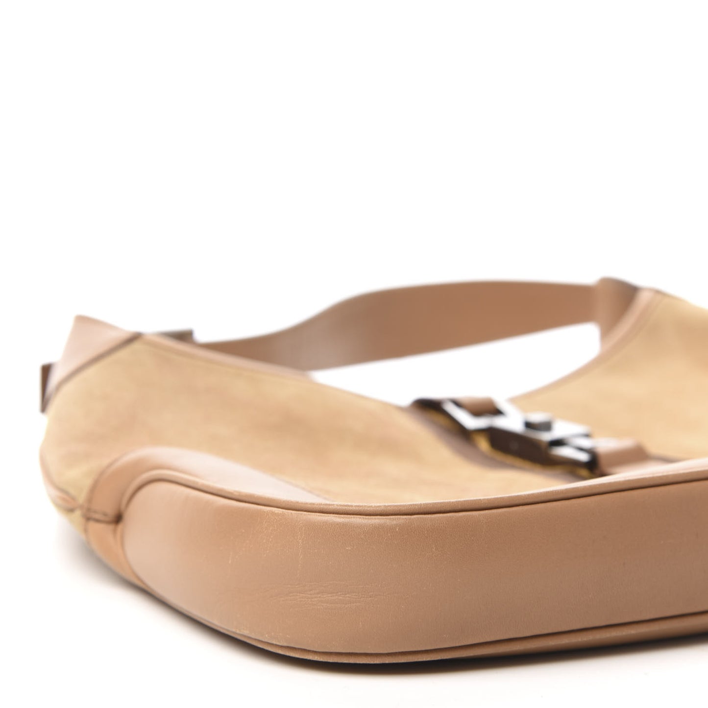 Suede Small Jackie O Hobo Light Brown