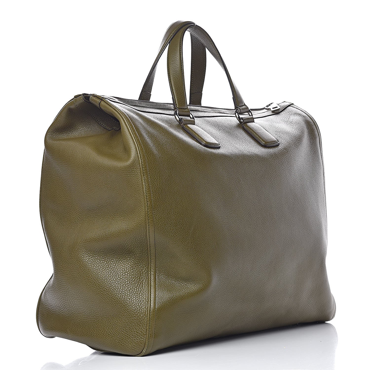Gucci Pebbled Calfskin Tote Dark Green 3 of 15