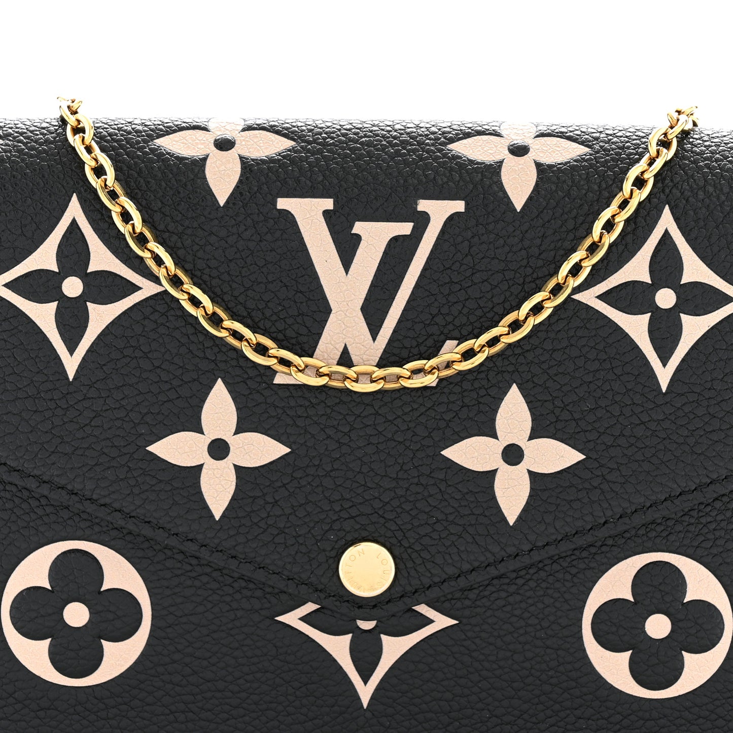 Empreinte Monogram Giant Felicie Pochette Black Beige