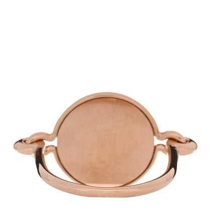 Hermes 18K Rose Gold Ex-Libris Ring 52 6 3 of 5