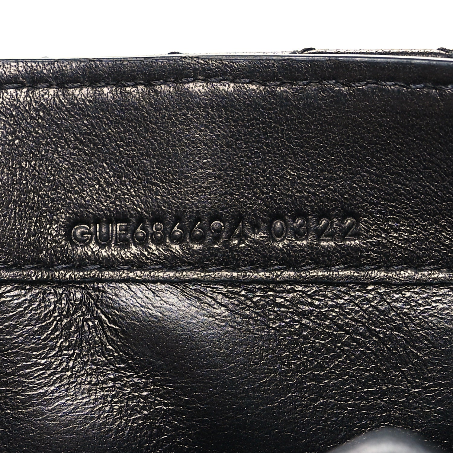 Saint Laurent Lambskin Quilted Monogram Large Gabbie Flap Wallet Black 7 of 11