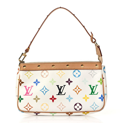 Louis Vuitton Monogram Multicolor Pochette Accessories White 1 of 8