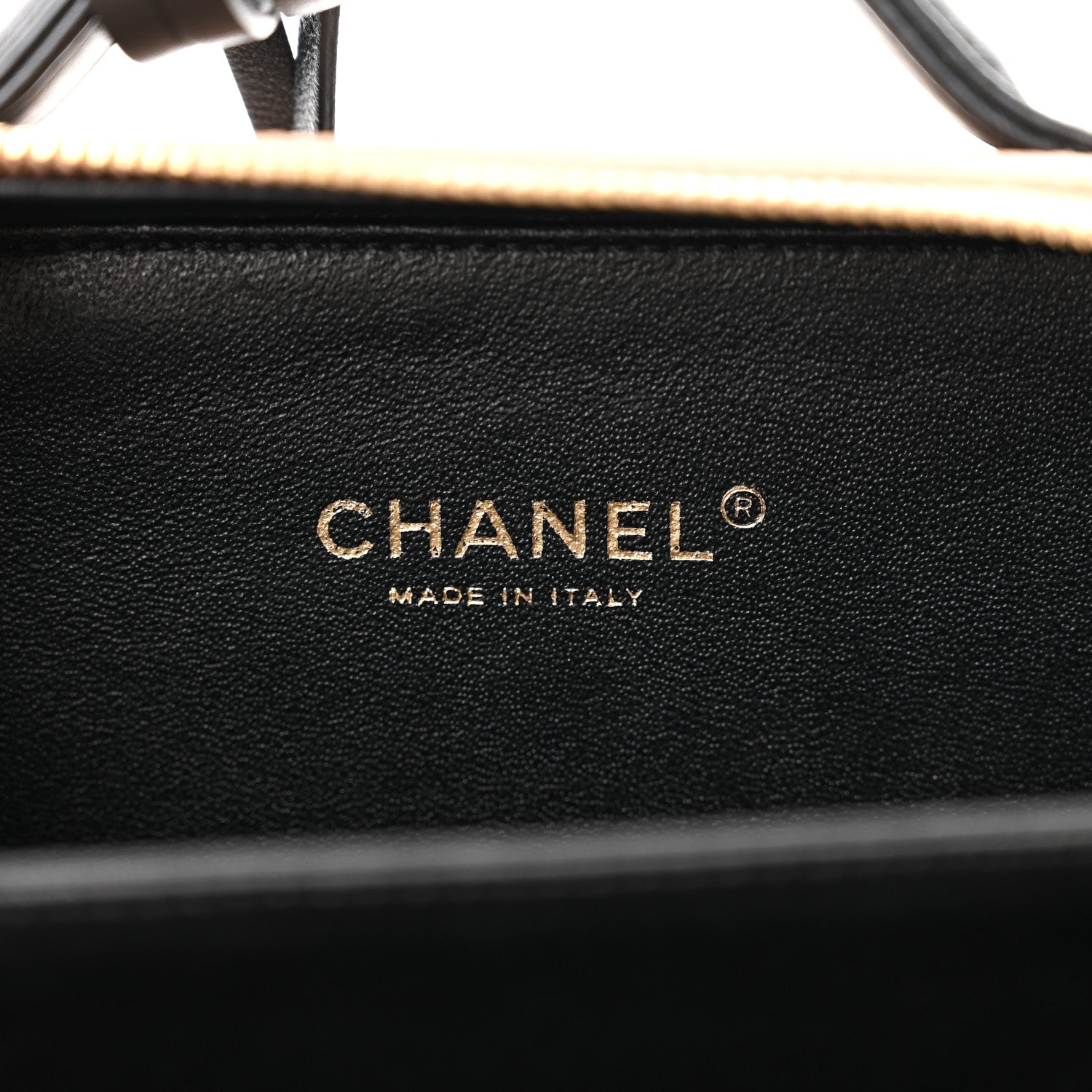 Chanel Caviar Quilted Small CC Filigree Vanity Case Beige Black 6 of 11