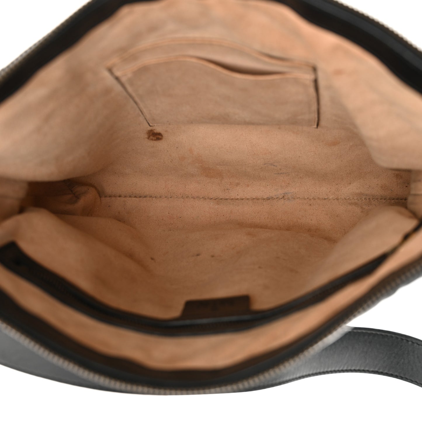 Calfskin Matelasse GG Marmont Flat Messenger Bag Black