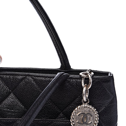 Chanel Caviar Quilted Medallion Tote Black 16 of 16