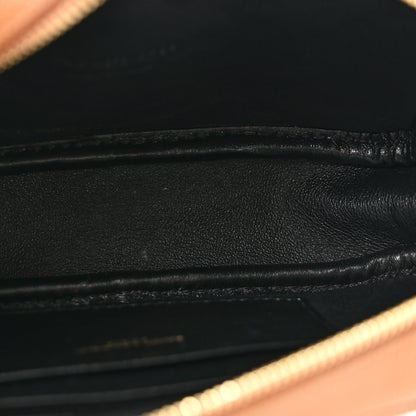 Saint Laurent Grain De Poudre Matelasse Monogram Mini Lou Camera Bag Dark Natural 5 of 11