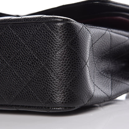 Chanel Caviar Quilted Medium Double Flap Black 9 of 10
