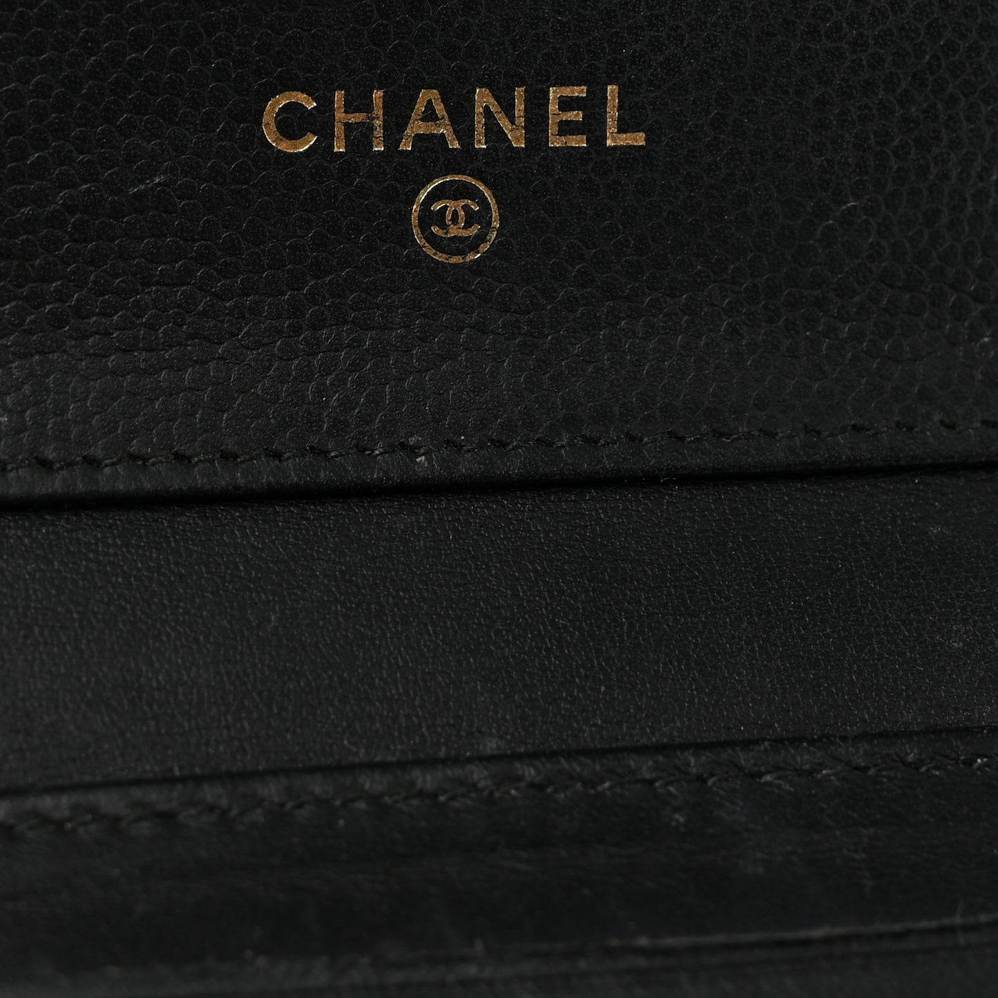 Caviar Quilted Compact Boy Wallet Black