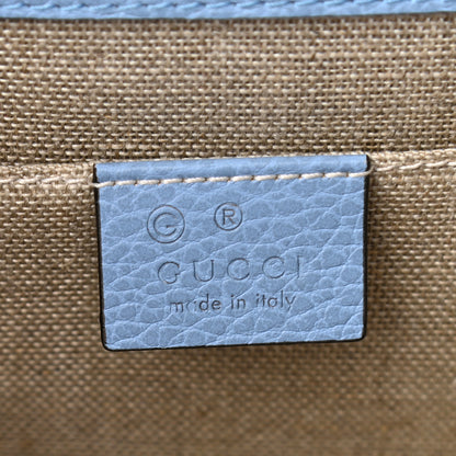 Gucci Dollar Calfskin Small Interlocking G Shoulder Bag Mineral Blue 5 of 11