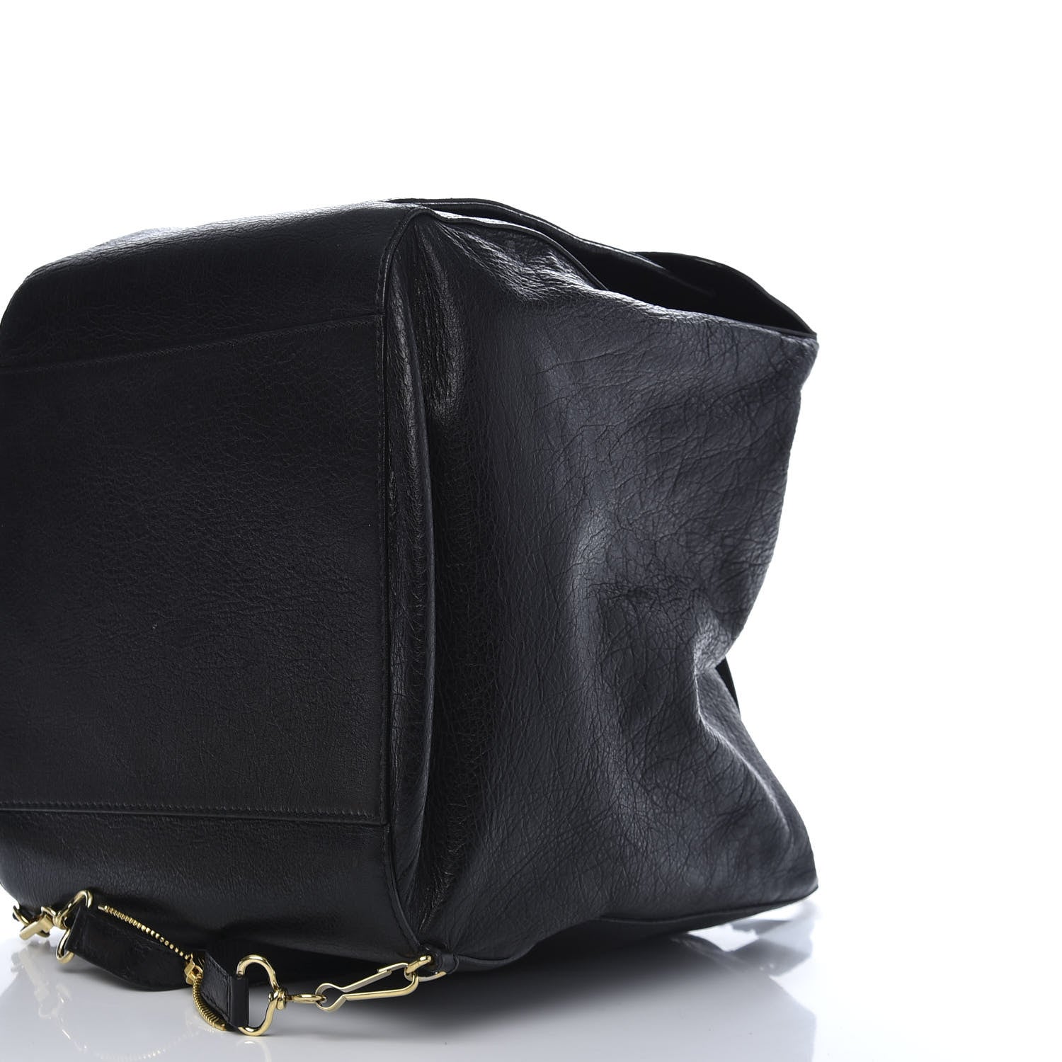 Balenciaga Agneau Giant 12 Gold Hardware Zip Traveler Backpack Black 6 of 10