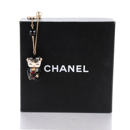 Chanel Pearl Paris Shanghai China Doll Necklace Black 5 of 8