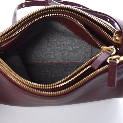 Celine Lambskin Small Trio Crossbody Bag Burgundy 6 of 10