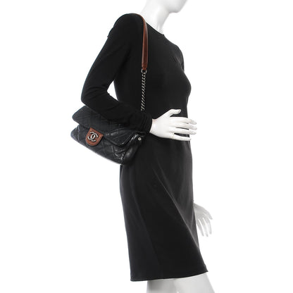 Chanel Calfskin Country Chic Flap Black 2 of 16