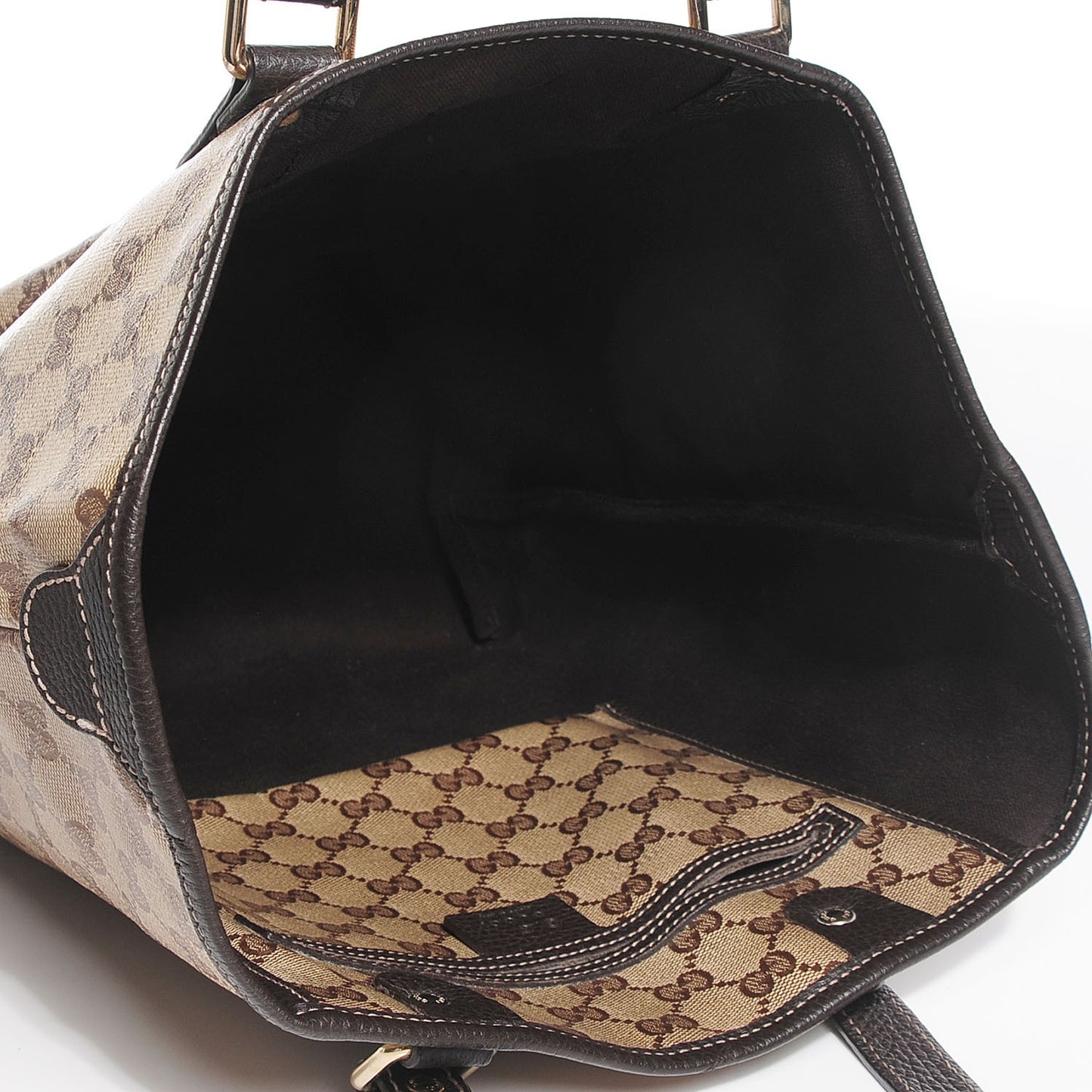 Crystal Monogram Joy Tote Dark Brown