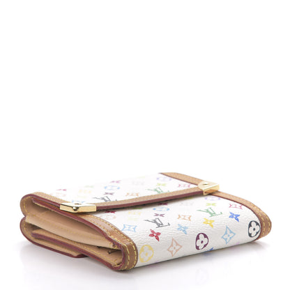 Louis Vuitton Monogram Multicolor Porte-Monnaie Billets Wallet White 4 of 10