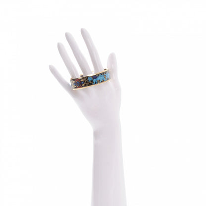 Hermes Enamel Printed Lion Wide Bracelet 65 2 of 6