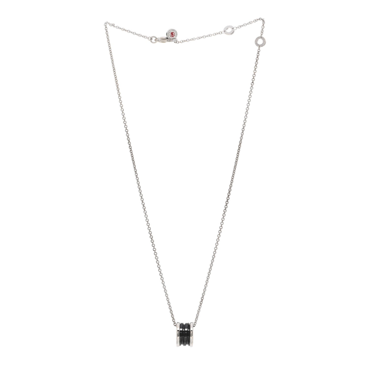 Bulgari Sterling Silver Ceramic Save The Children Pendant Necklace 3 of 6
