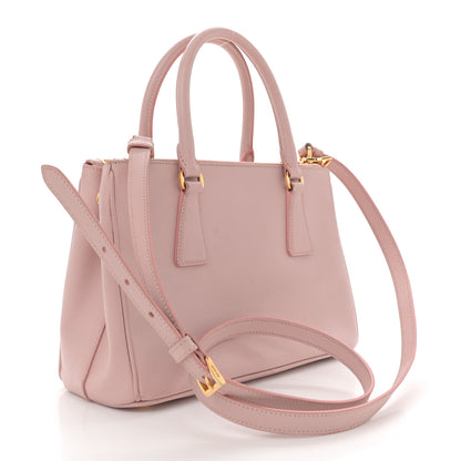 Prada Saffiano Mini Galleria Double Zip Tote Orchidea 3 of 19
