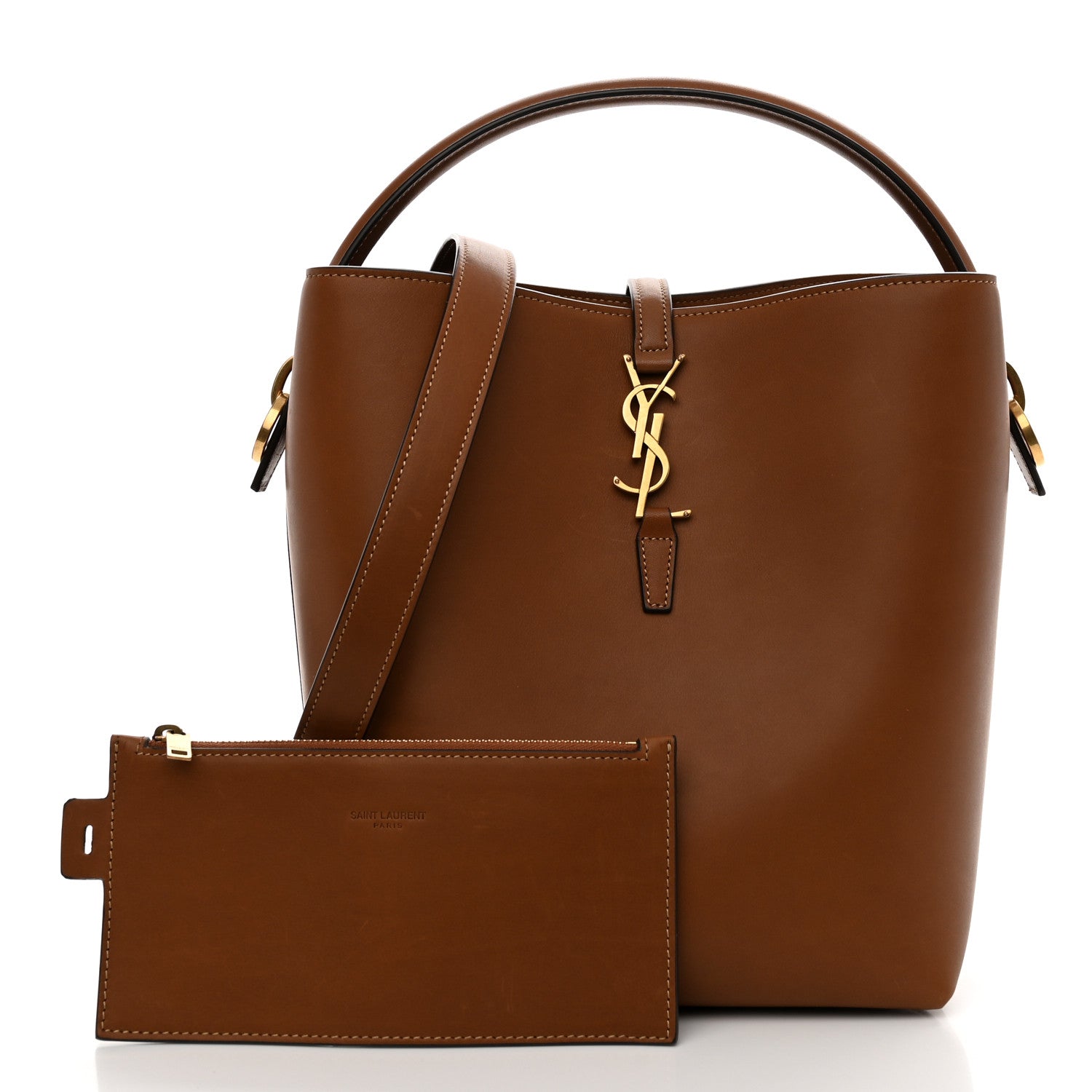 Saint Laurent Vegetable Le 37 Bucket Bag Brick 3 of 12