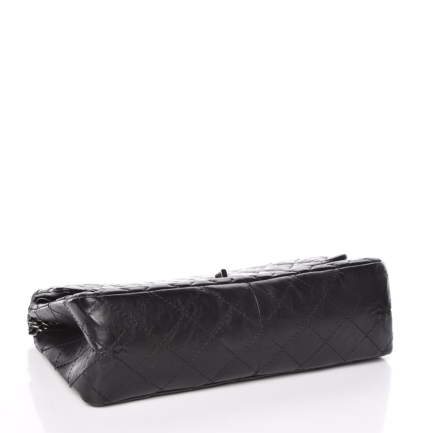 Aged Calfskin Quilted 2.55 Reissue 226 Flap Black