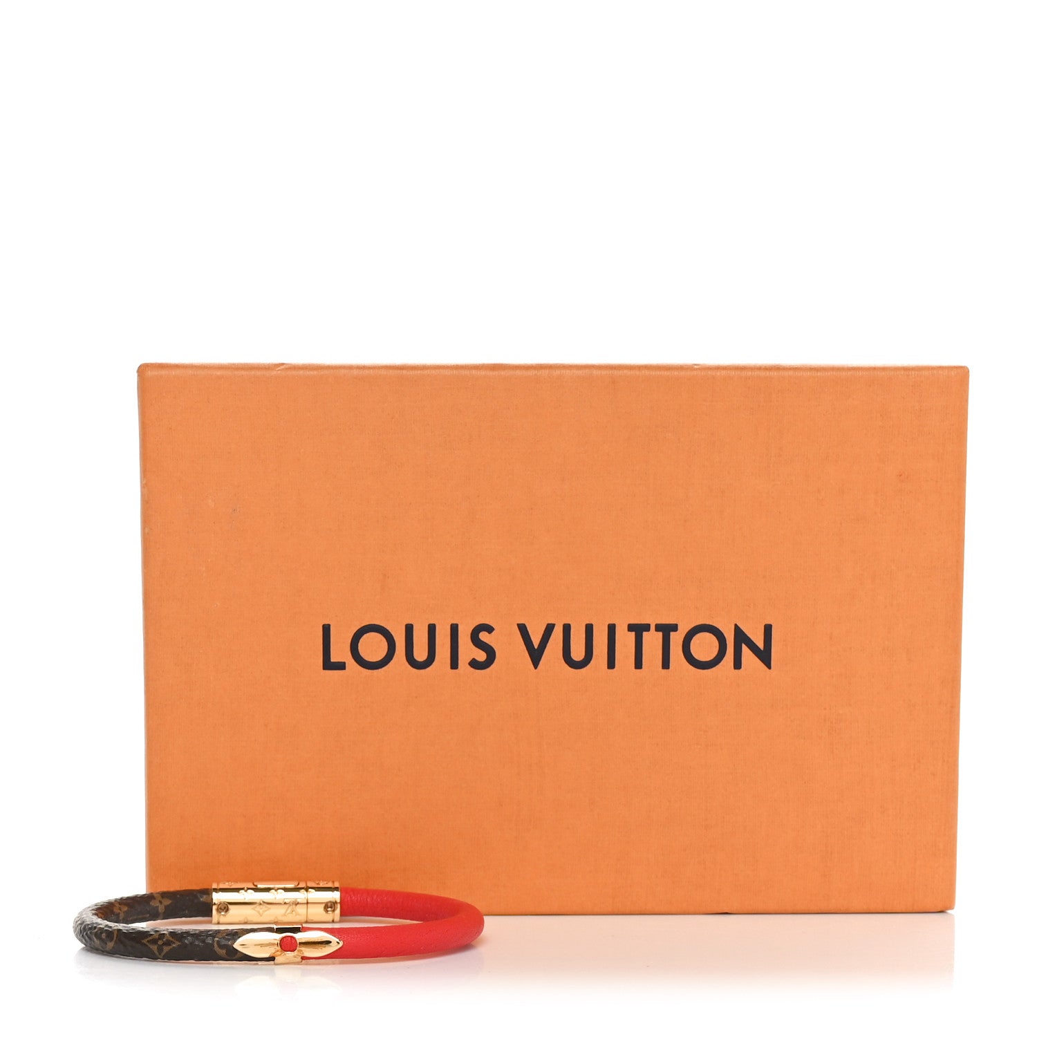 Louis Vuitton Monogram Daily Confidential Bracelet 17 Red 5 of 5