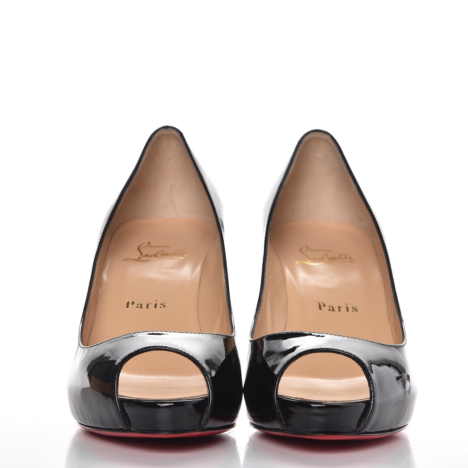 Christian Louboutin Patent No Matter 85 Pumps 38 Black 2 of 9