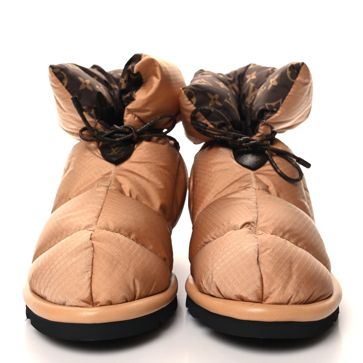 Nylon Monogram Pillow Comfort Ankle Boot 40 Beige