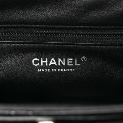 Chanel Distressed Patent Quilted Timeless Clutch Black 6 of 6