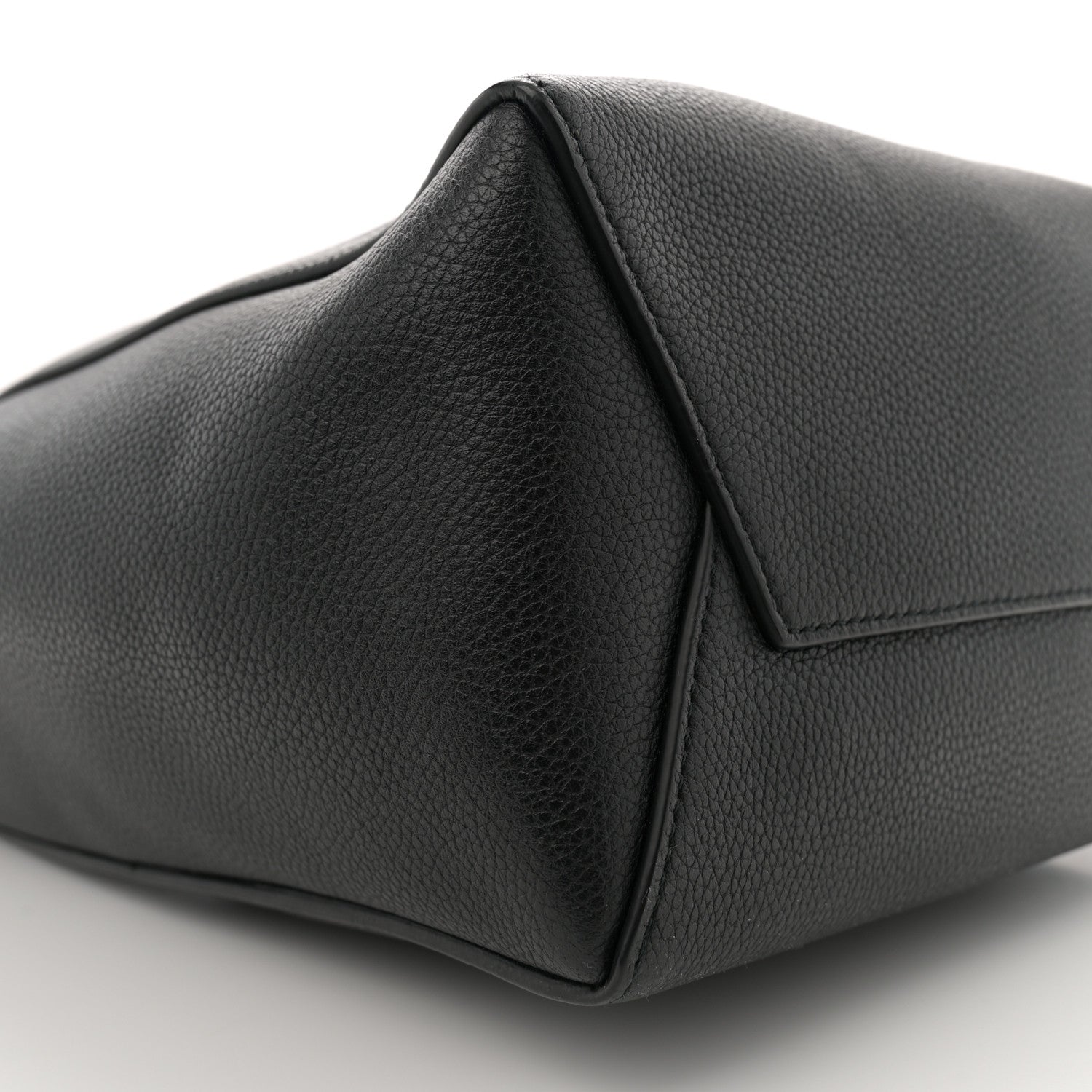 Celine Soft Grained Calfskin Small Sangle Bucket Bag Black 8 of 9