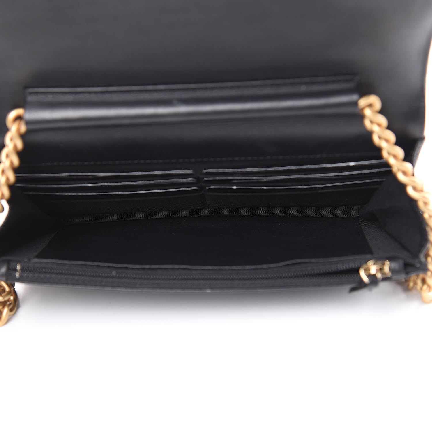 Chanel Caviar Quilted Boy Wallet On Chain WOC Black 5 of 14
