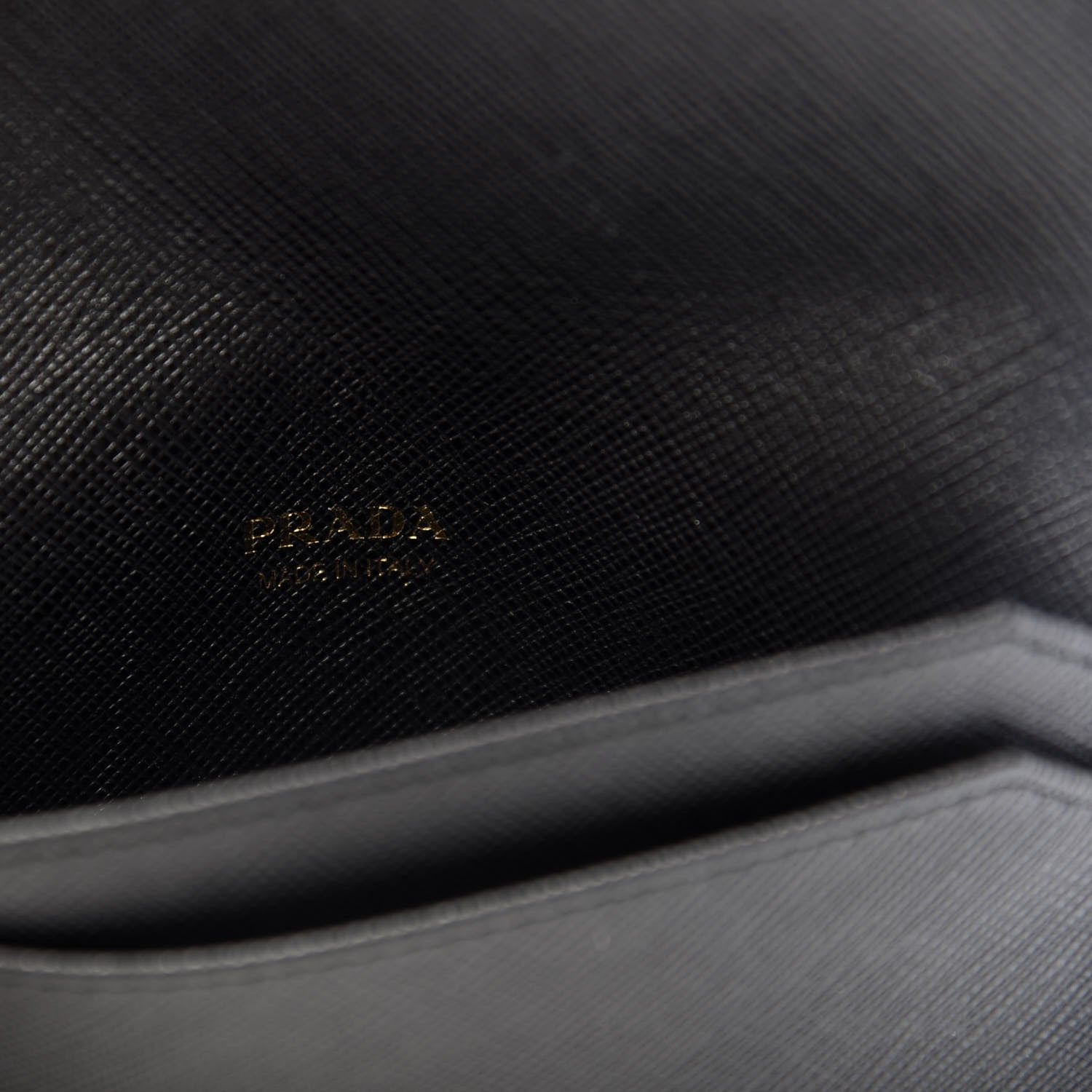 Prada Saffiano Metal Flap Wallet Black 8 of 9