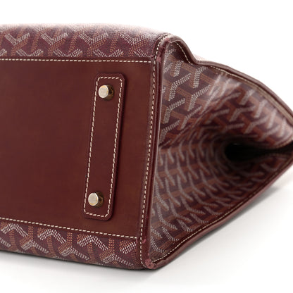 Goyard Goyardine Marquises Tote Burgundy 9 of 24