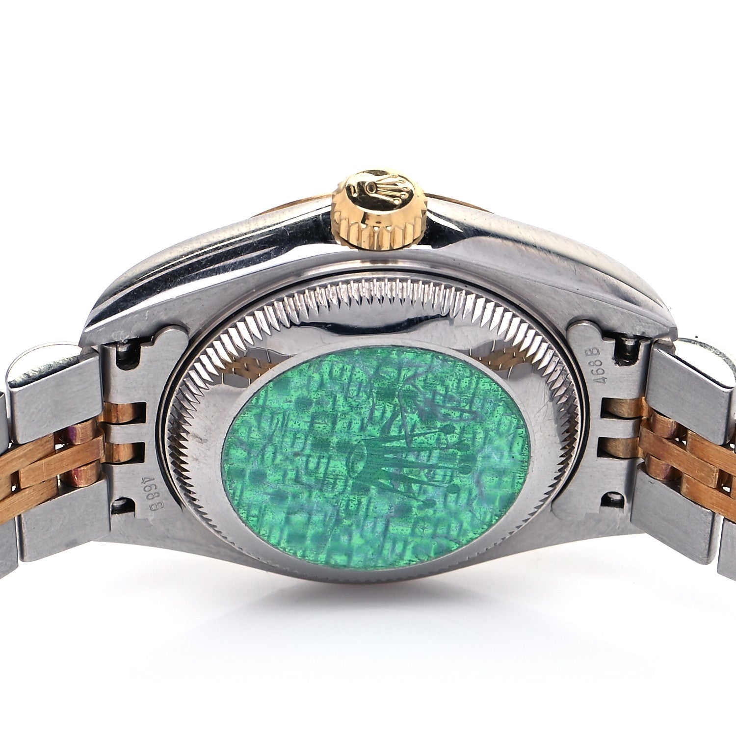 Rolex Stainless Steel 18K Yellow Gold Diamond 26mm Oyster Perpetual Datejust Watch Champagne 79173 4 of 7