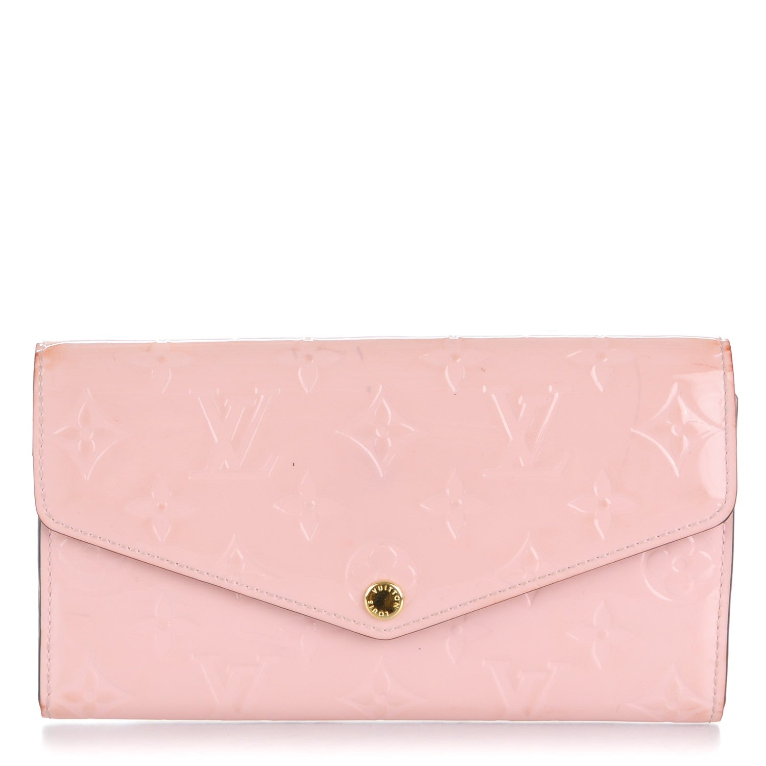 Louis Vuitton Vernis Sarah Wallet NM Rose Ballerine 1 of 8