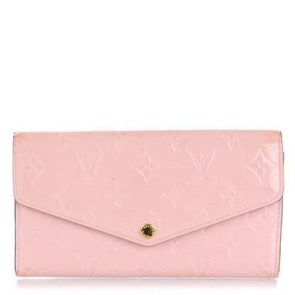 Louis Vuitton Vernis Sarah Wallet NM Rose Ballerine 1 of 8