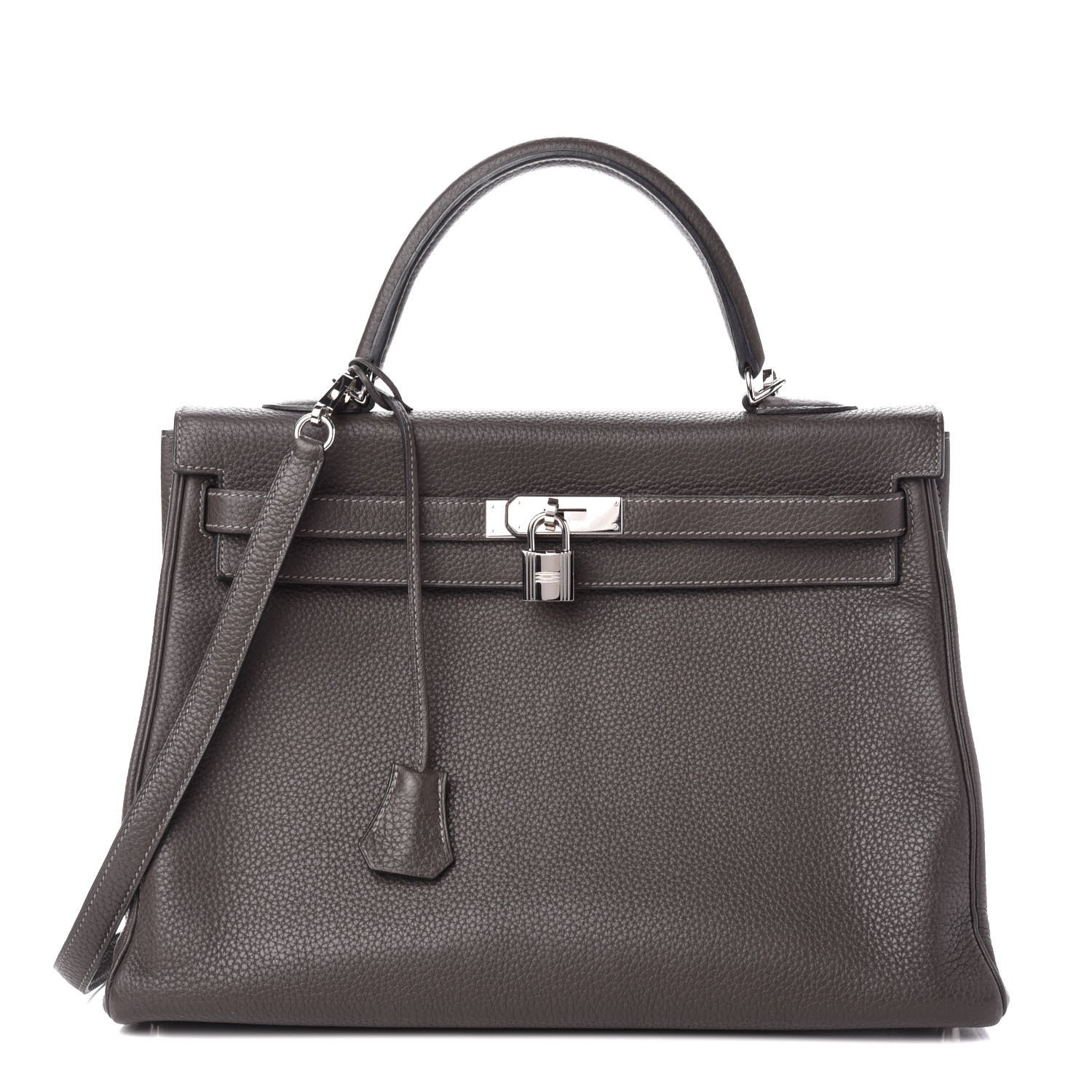 Hermes Togo Kelly Retourne 35 Graphite 1 of 14