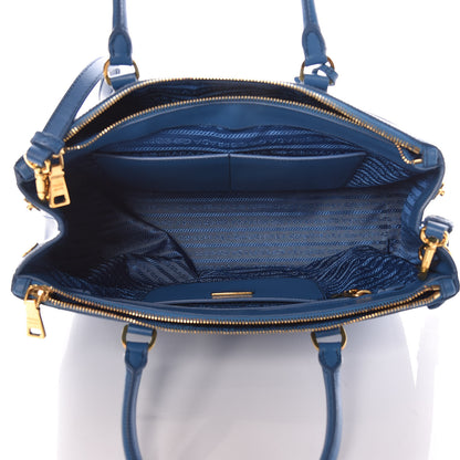 Prada Saffiano Medium Galleria Double Zip Tote Cobalto 6 of 14