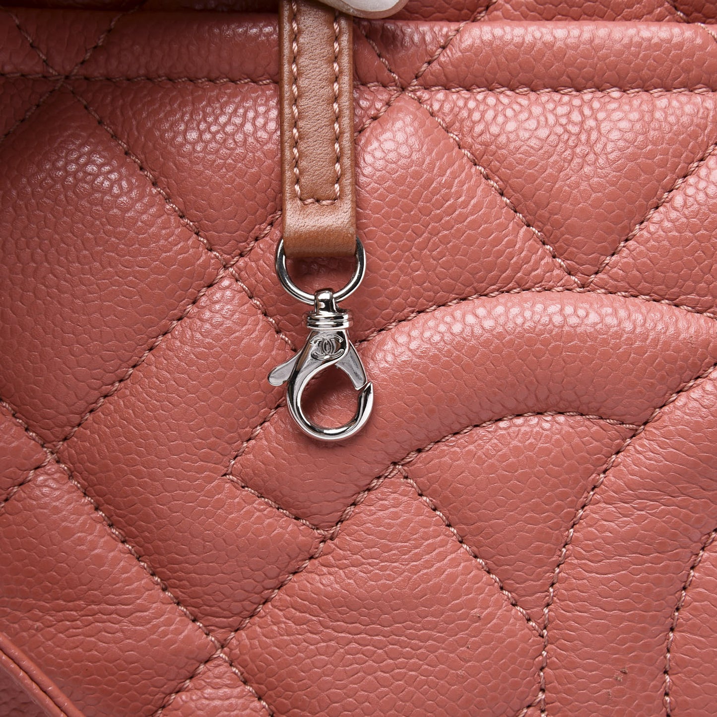 Caviar Quilted Timeless CC Soft Tote Pink