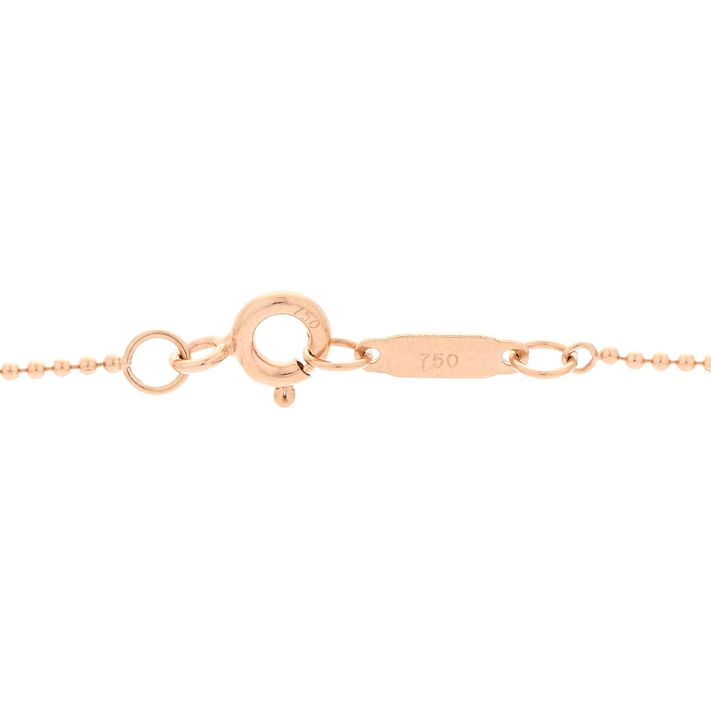 Sterling Silver 18K Rose Gold Round Lock Pendant Necklace