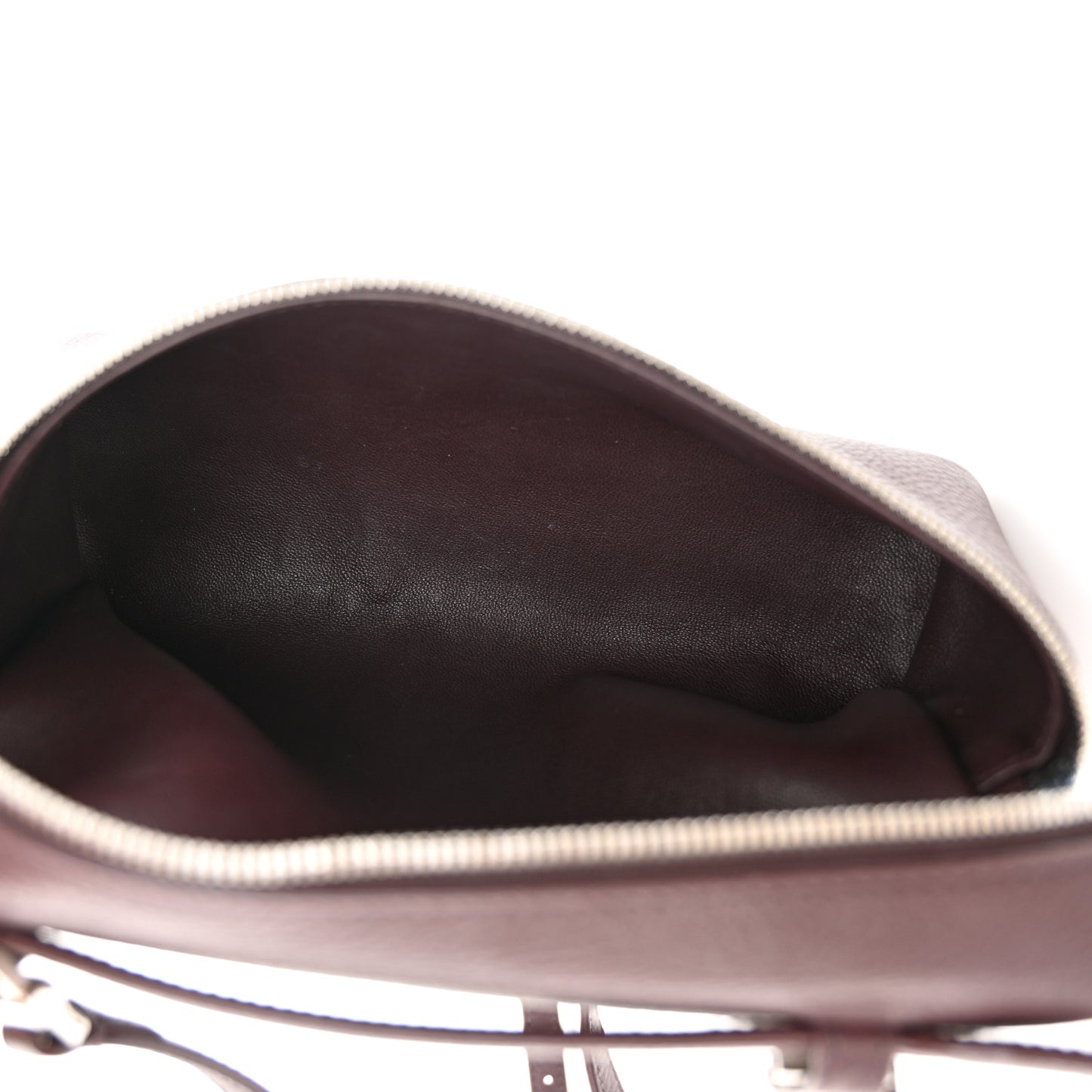 Grained Calfskin L19 Extra Pocket Pouch Plum