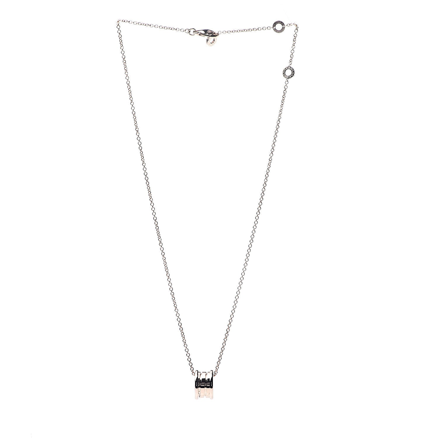 Bulgari 18K Rose Gold B.Zero1 Pendant Necklace 3 of 6