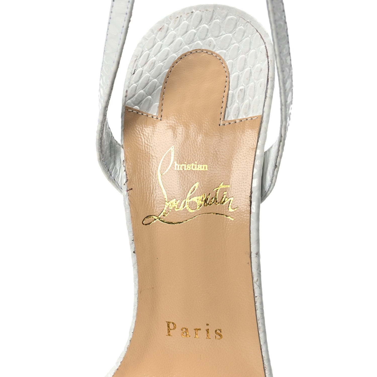 Christian Louboutin Calfskin Jurassic Loubi Queen 120 Pumps 37.5 White 7 of 9