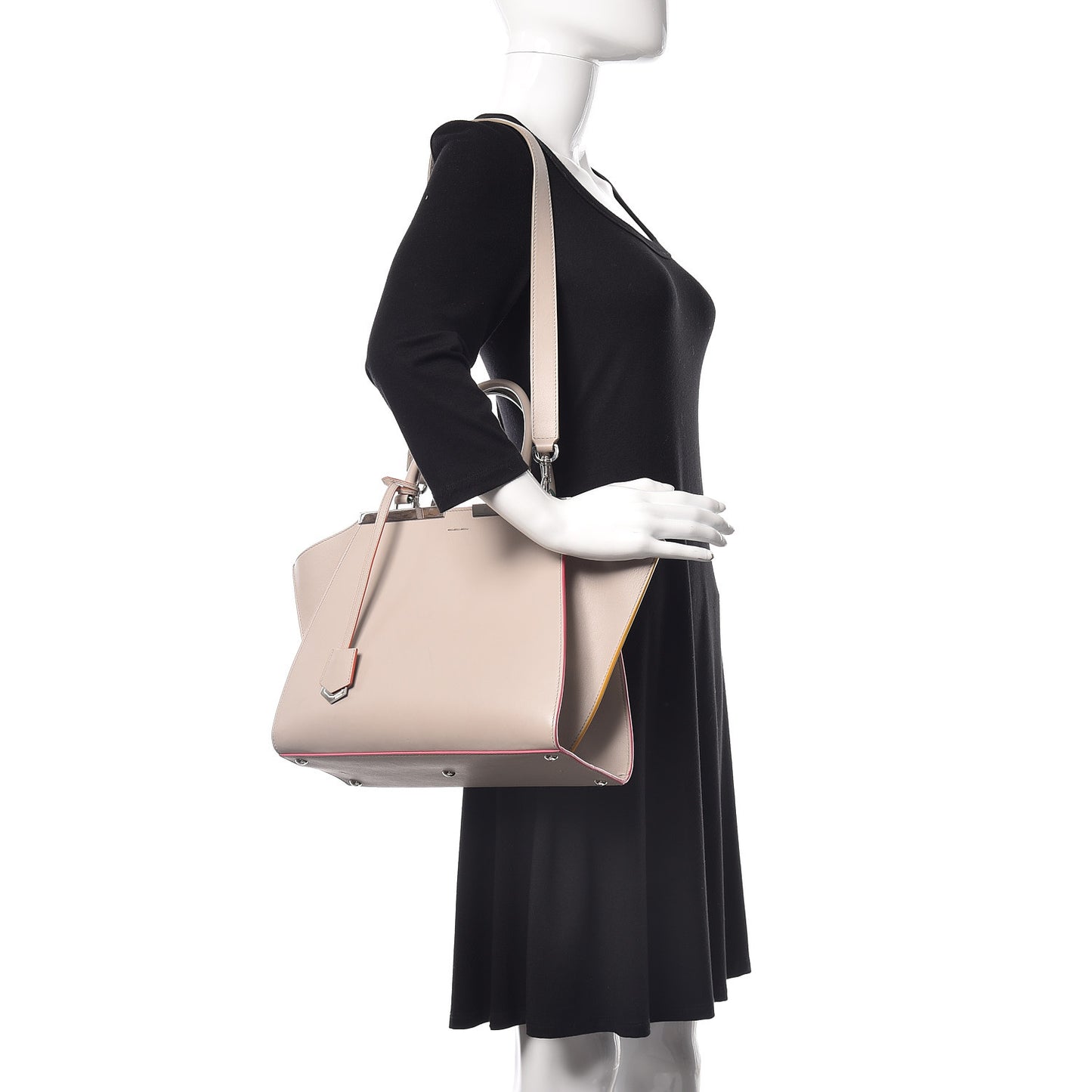 Vitello Dolce Petite 3Jours Tote Grigio Polvere