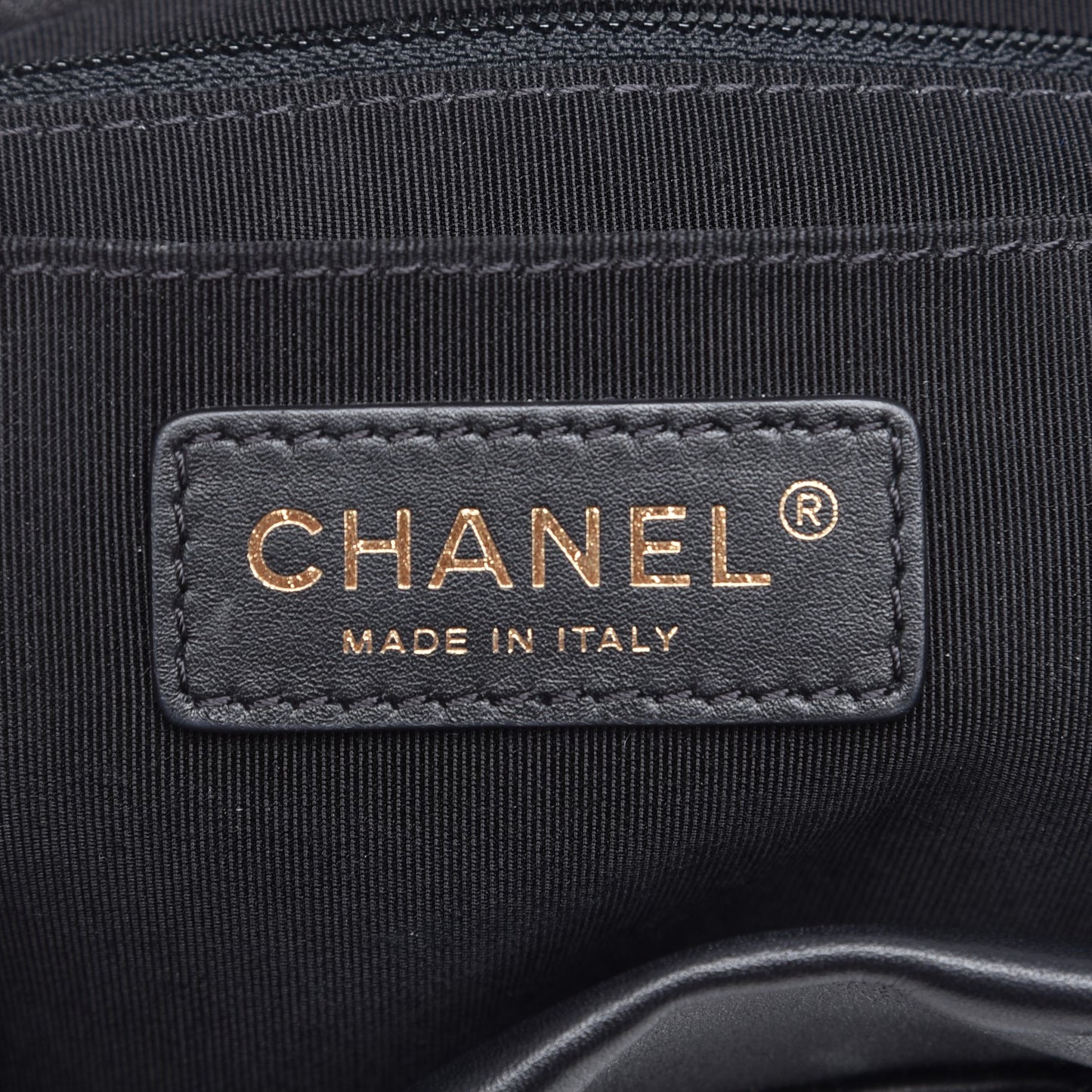 Calfskin Chevron Quilted Small Urban Spirit Backpack Black