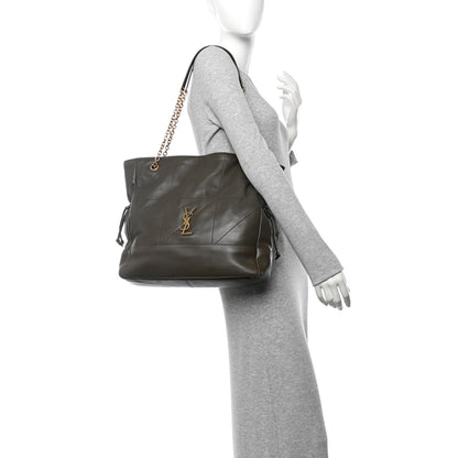 Saint Laurent Lambskin Medium Jamie Shopping Tote Light Musk 2 of 11
