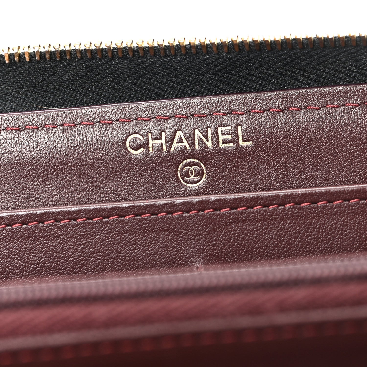 Chanel Caviar Quilted Large Gusset Zip Around Wallet Black 5 of 7