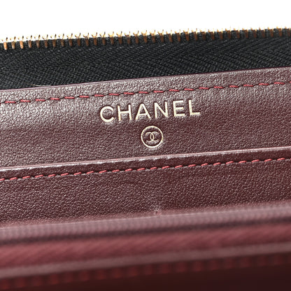 Chanel Caviar Quilted Large Gusset Zip Around Wallet Black 5 of 7